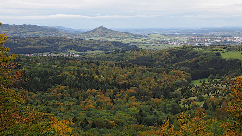Burg Hohenzollern vom Dreif&uuml;rstenstein aus